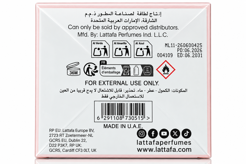 Lattafa Yara Eau de Parfum for Women – 3.4 oz / 100 ml